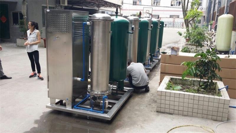臭氧發(fā)生器，500克氧氣源臭氧發(fā)生器牛仔洗滌現場(chǎng)視頻